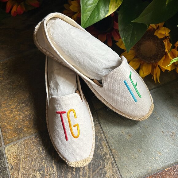 Soludos “TGIF” Canvas and Jute Espadrille Slip-Ons - Picture 13 of 13